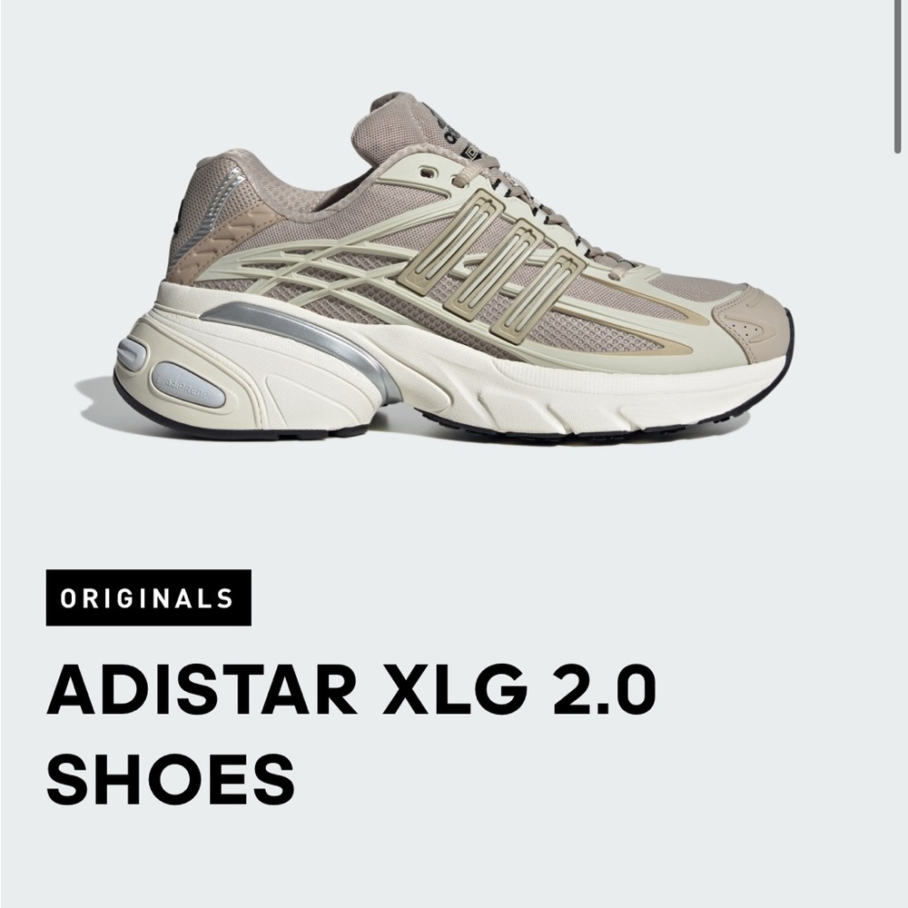 Adidas Adistar XLG 2.0 M9.5/W11 Aluminum/Wonder Beige/Off White - Picture 4 of 7